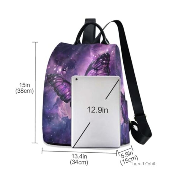 Large Anti-Theft Travel Backpack with Laptop Compartment, Lightweight Polyester main image 6